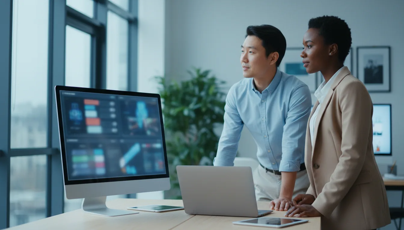 Equipe DevCore colaborando em soluções de tecnologia