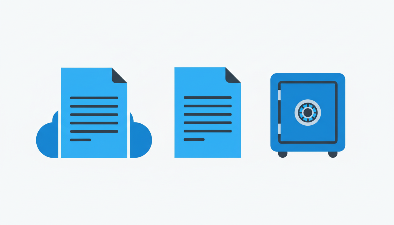 Ilustração da regra 3-2-1 de backup empresarial