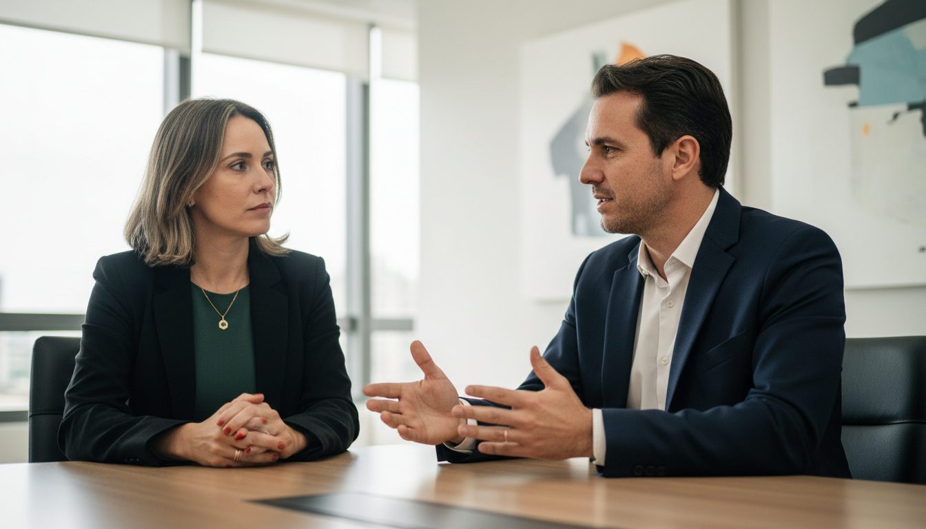 Cliente questionando o fornecedor sobre o uso de IA no desenvolvimento